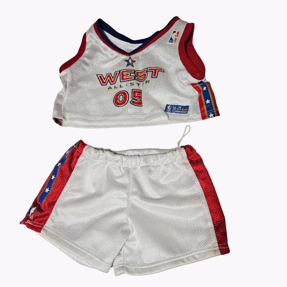 Build a Bear NBA Basketball Outfit Jersey Shorts West All Star Clothes for Bear - Picture 1 of 10